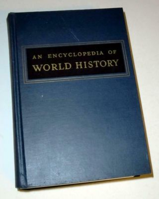 An Encyclopedia Of World History Compiled By W.  L.  Langer (hardcover,  1960)