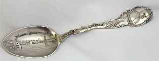 Madison Barracks Ny 9th Us Infantry James Regan Sterling Silver Souvenir Spoon