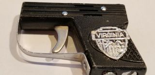 Vintage Collectible Mini Pistol Marked Japan On Triger Virginia Sticker