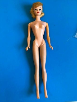 1961 Blonde Ponytail 5 Number 5 Vintage Barbie Doll