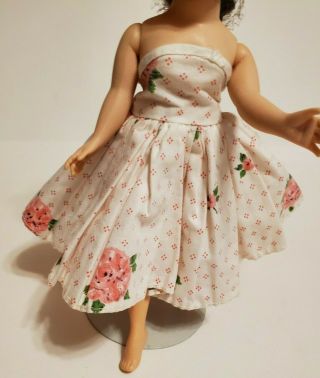 Vintage Strapless Floral Doll Dress Fits Madame Alexander Cissette & Other 9 "