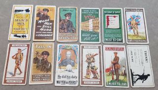 12 Wills Cigarette Tobacco Cards Military Recruiting Posters.