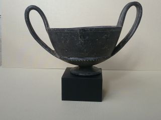 Rare Etruscan 400 B.  C Pottery Wine Cup Kantharos