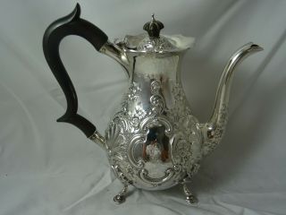 Quality,  Victorian Silver Coffee Pot,  1900,  612gm
