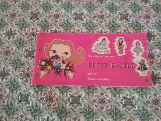 Vintage Betsy Mccall Doll Booklet 1950s Advertising Book Paper Ephemra Tiny Tear