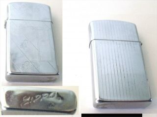 Zippo Cigarette Lighter 1965 Slim Mirror Finish