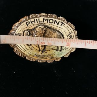 Vintage Philmont Scout Ranch Neckerchief Slide - Buffalo - Boy Scout/BSA 2