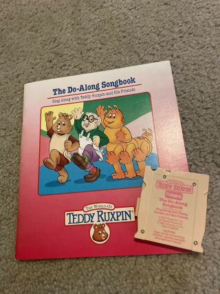 Vintage Teddy Ruxpin - The Do - Along Songbook - Book And Tape 1992