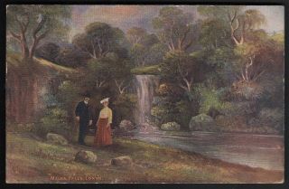 Circa 1914 Vintage Australian Scenery Melba Falls Lorne Postcard -
