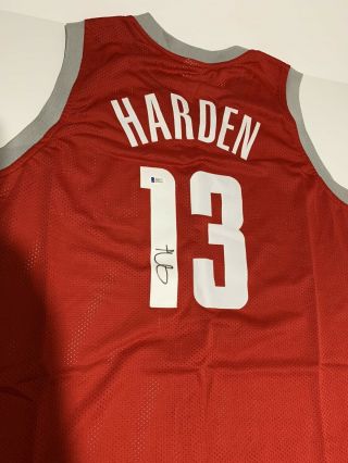 James Harden Signed Jersey Houston Rockets Beckett Certified