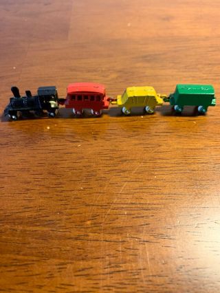 Vintage Miniature Dollhouse Train Set