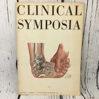Ciba Clinical Symposia 1965 Foot And Ankle Dr Netter Medical Art Vintage