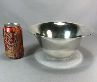 Great Tiffany & Company Makers Sterling Silver Modernist Punch Bowl 830 Grams