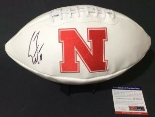 Scott Frost Signed Autographed Football Nebraska Cornhuskers Psa/dna