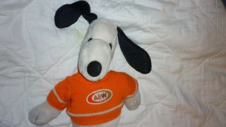 Vintage 1968 A&w Soda Root Beer Snoopy Dog 21 " Plush Doll