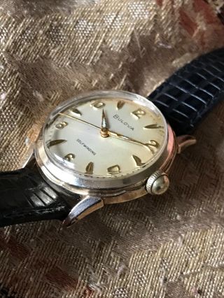 Mens 1964 Vintage Bulova Automatic Watch With 11afac Movement And Scalloped Case