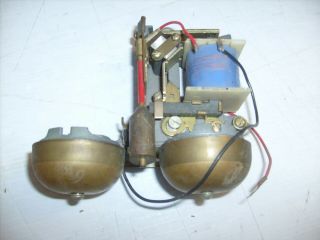 Vintage Telephone Brass Ring Bells W Transformer Assembly