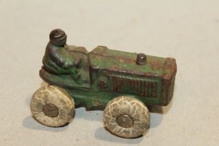 Vintage Cast Iron Farm Tractor With Driver