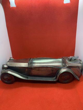 Vintage Japan Metal 1933 Rolls Royce Car Table Top Desk Lighter
