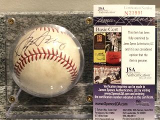 STEPHEN STRASBURG GAME SIGNED Autographed ROMLB Baseball JSA SHIPS 12/17/19 3