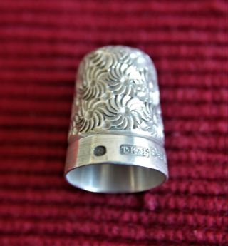Vintage Sterling Silver Thimble.