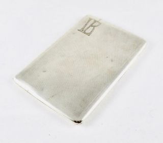 Sterling Silver Cigarette Case Solid Silver 925 Alfred Dunhill England Hallmarks