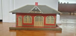Vintage Marx Tin Litho Electric Whistling Train Station