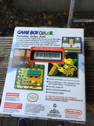 Vtg Nintendo Game Boy Color Atomic Purple GameBoy 2