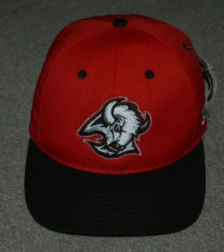 Nwt Vtg Buffalo Sabres Ccm Goat Head Snapback Hat Cap