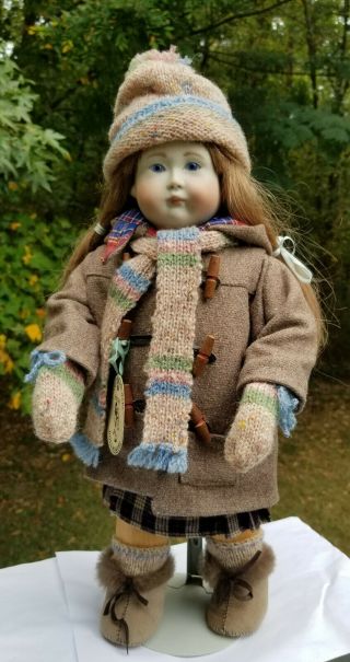 Wonderful Vintage 1989 Lynn & Michael Roche Doll " Florence " Signed And Tagged