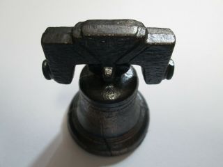 Vintage Bronze Metal Philadelphia Liberty Bell 2 3/8 "