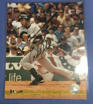 Derek Jeter Autograph Photo 8x10 W/ Yankees