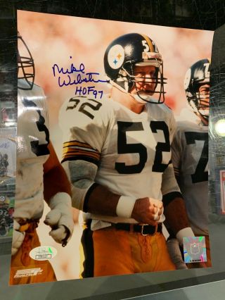 Mike Webster Pittsburgh Steelers Signed 8x10 Photo Jsa Authenticated 2