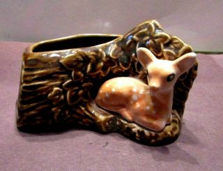 Vintage Sylvac Art Pottery Planter With Fawn 4231