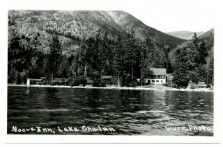 C.  1910 RPPC Moore Inn,  Lake Chelan Wenatchee,  WA.  Vintage Postcard P120 2
