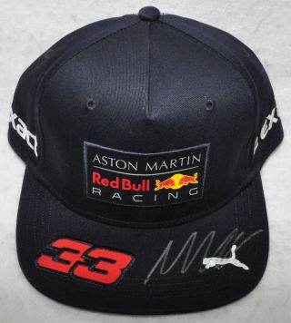 Max Verstappen Signed Official Verstappen F1 Red Bull Cap / Hat With Proof