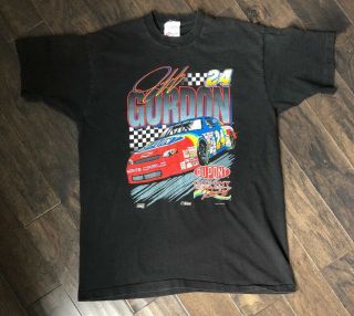 Vintage 1997 Jeff Gordon Nascar T - Shirt Size Xl Made In The Usa