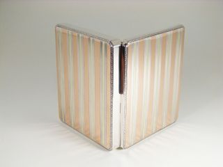 Divine Louis Kuppenheim Art Deco Solid Silver & Gold Cigarette Case / Box