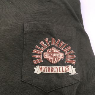 Harley Davidson T Shirt 2xl Black Pocket Motorcycle Virgina