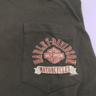 Harley Davidson T Shirt 2xl Black Pocket Motorcycle Virgina 2