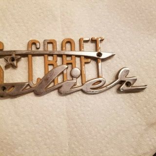 vintage Chris Craft boat emblem name plate 3