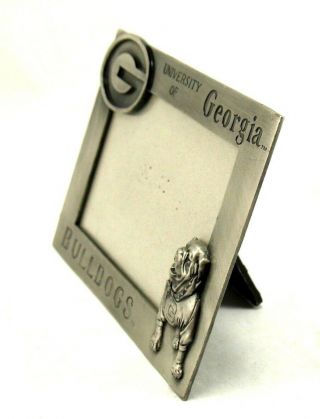 University of Georgia Bulldogs Pewter Picture Frame Holds 3 1/2 by 5 Inch Photo 2