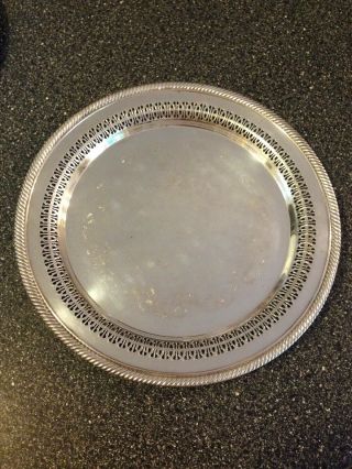 VTG WM Rogers Silverplate Tray 170 Plate Serving 12 