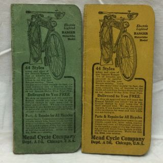 Vintage 1919 Range Motorbike Model Bike Mead Cycle Company Advertising