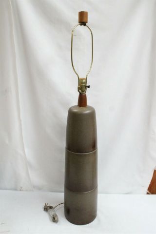 Rare Gordon Martz Studio Pottery 3 Tier Mid Century Modern Lamp Signed