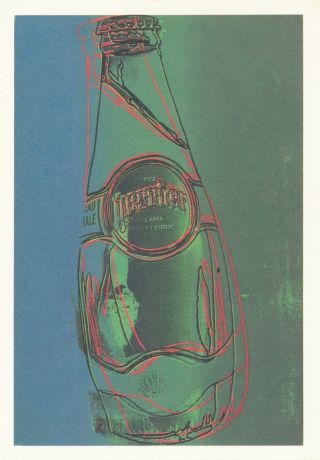 Andy Warhol - Perrier 1983 Vintage Visual Art Cp 1355 - Postcard 1990 Acrylic