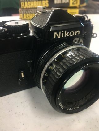 vintage nikon 35mm camera With Nikkor 50mm 1:1.  8 Lens 2