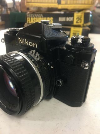 vintage nikon 35mm camera With Nikkor 50mm 1:1.  8 Lens 3