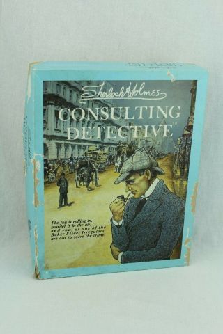 Sherlock Holmes Consulting Detective Game - Vintage 1980’s - Sleuth Publication