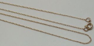 Vintage Solid 10k Yellow Gold 18 - 3/4 " Necklace -,  L@@k